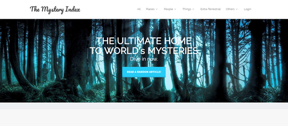THE MYSTERY INDEX